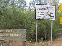 Crossing the famous McKillops Bridge