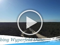 Aerials views of the convoy in Wyperfeld NP