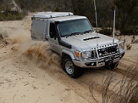 Lefty enjoys a Border Track sand dune