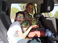 Jack & Amy show us their paddy melon collection from the Big Desert