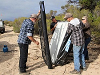 Outback maintenance quickly gets the roof top tent ready for re-install