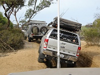 Convoy heads to the bottom of the Border Track