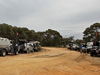 Airing up at the southern end of the Border Track