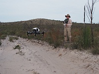 Heidi enjoys using her quadcopter & filming our travels