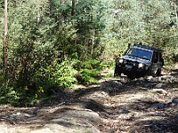 Climbing the muddy Telegraph Track