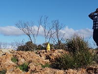 Chris makes it to the top of Milmed Rock along with Mr Hook!