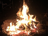 Lovely warm camp fire in the Big Desert