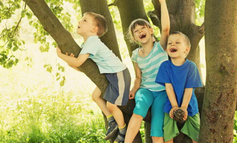 Kids Outside Playing