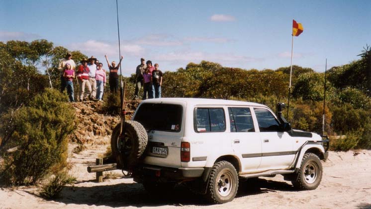 23-Convoy enjoys the views from Milmed Rock