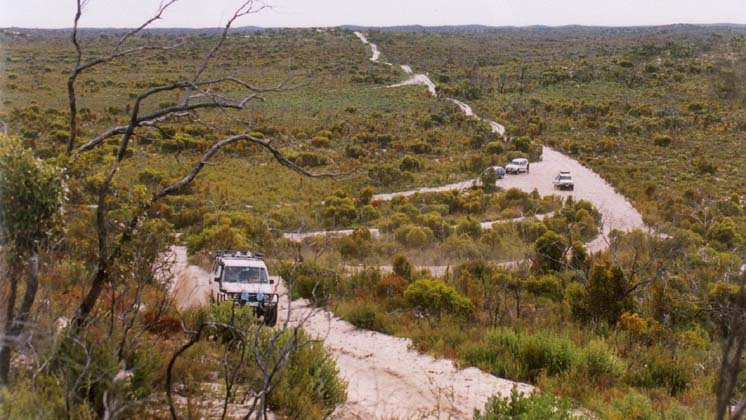 28-Big John takes on the Border Track dunes