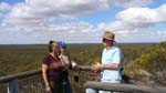 05-Joy & Sue (Gumnut) discuss the park with Trip Leader Laurie