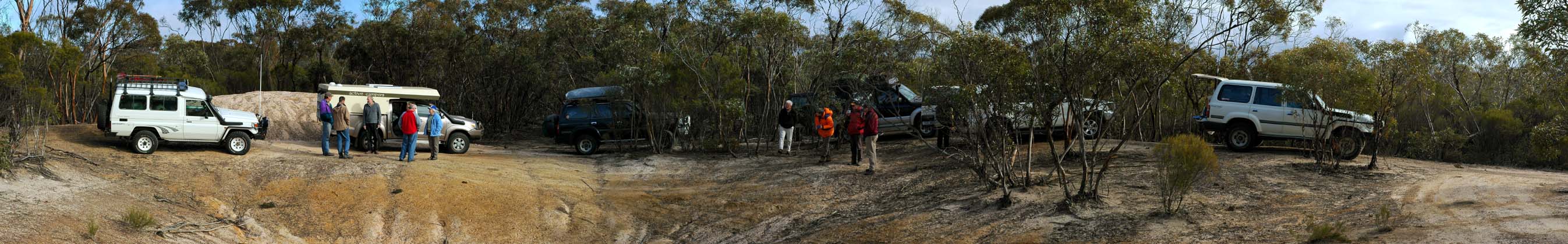 31-Panoramic shot at the water hole In the Lt Desert