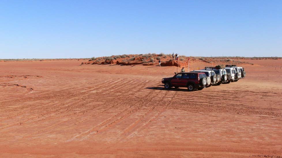 13-Convoy enjoys Lake Caroline (2 months earlier it was full)
