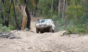 04-Hoppy climbs Flats Track with ease