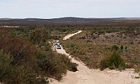 Convoy heads across Wyperfeld NP