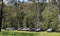 Convoy airs up at the end of the trip on the Dargo River