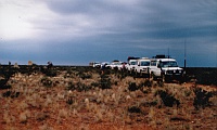 2003  Rain Approaching - Convoy at Totem2 Atomic Site (Photo by Scott Hamilton)