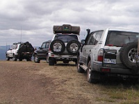 Convoy at the Helipad on the Ingeegoodbee Track