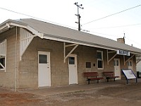 Arriving at Marree - the start of the Oodnadatta Track