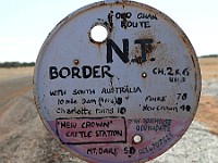 Crossing the SA Border into NT near New Crown