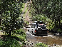 Vince watches Kloopy drive through the Ingeegoodbee River