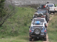 Convoy arrives at the Snowy River