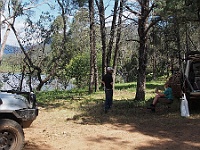 Ryan & Heidi relax at the Snowy River