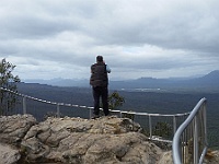 Bernie takes in the views at Reids lookout