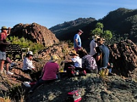 Happy hour on Champagne Ridge overlooking Haps Gap