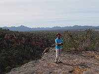 Rahul enjoys the views