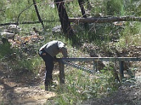 Laurie locks the MVO gate