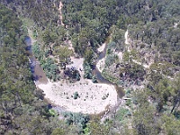 Aerial views at lunchtime on the Aberfeldy River