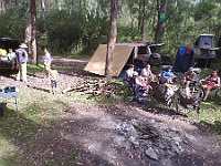 Happy hour at the Avon River campsite